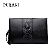 PURANI Brand Wallet Men Clutch Bag Fashion Leather Purse Carteras Mujer Mens Handy Bags Purse Man Monederos