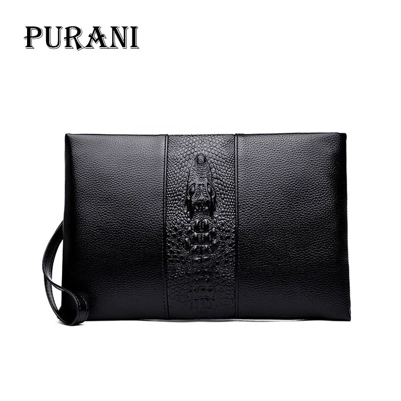 Брендовый кошелек PURANI мужской клатч модный кожаный бумажник дамские удобные