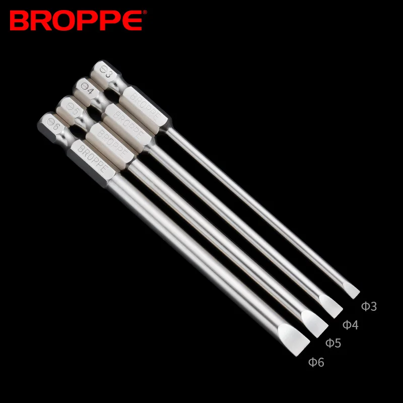 BROPPE 2 0-6 0 мм магнитный плоский наконечник с прорезью Отвертки Набор 1/4 &quotДрайвер