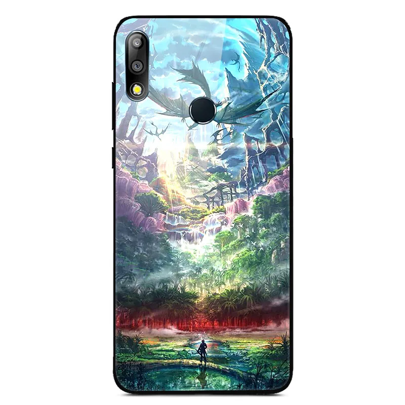 Для Asus Zenfone Max Pro M2 ZB631KL чехол из закаленного стекла с изображением планеты космос, стеклянный чехол на заднюю панель для Asus ZB631KL ZB 631KL ZB 631 KL