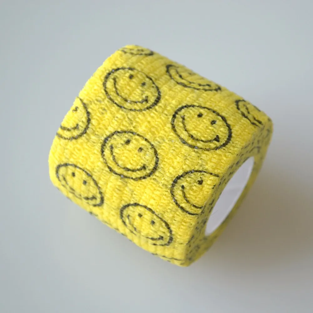 Гибкий бандаж самоклеящийся 6 шт./лот Спортивная защитная лента с желтым