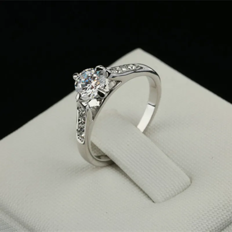 CC ювелирные изделия модные кольца для женщин цвета розового золота CZ