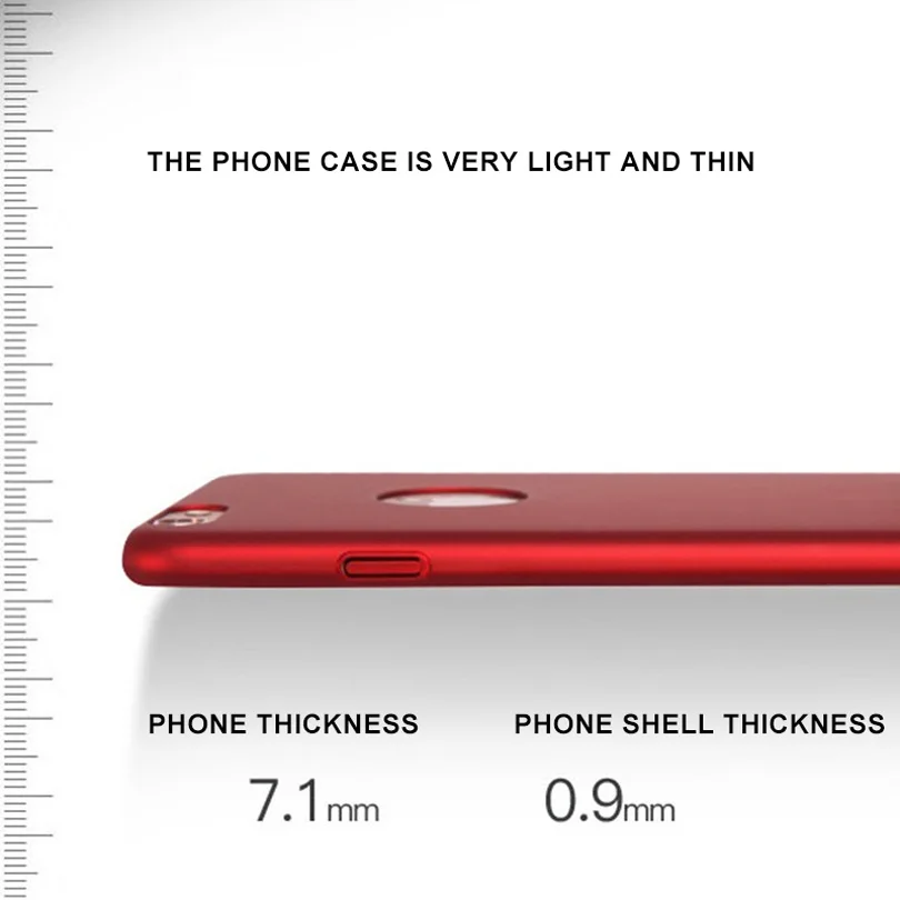 Elivebuy New style Fashion Ultra-thin matte PC Cases 360 degree Protection Anti-Knock Cellphone For iphone 6 6Plus |