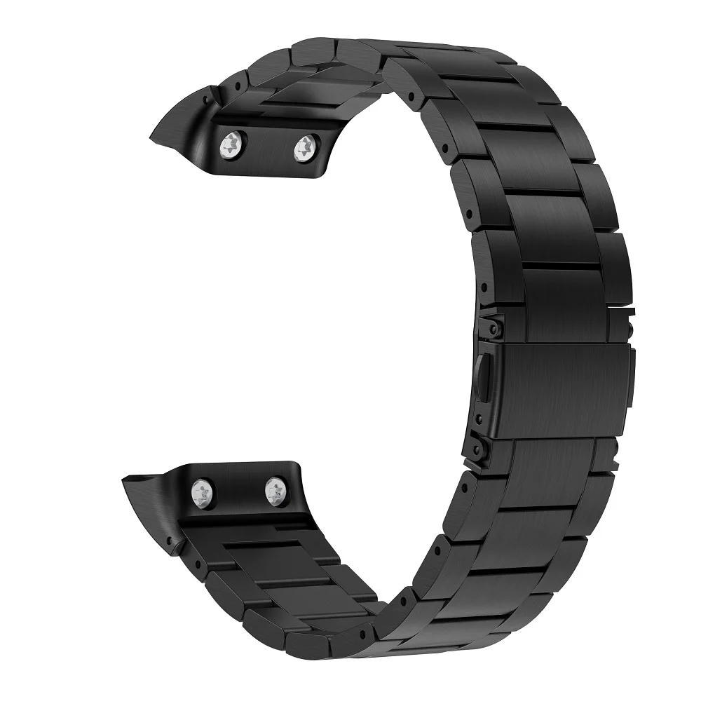 Black Ремешок для часов из нержавеющей стали для Garmin forerunner 35, ремешок для часов, металлический ремешок для Garmin forerunner 35, умный ремешок для часов - Цвет ремешка: Black
