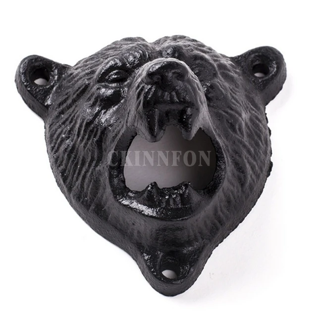 100Pcs/Lot Bar Beer Wall Bottle Kitchen Durable Bear Head Fixed Tool Opener | Дом и сад
