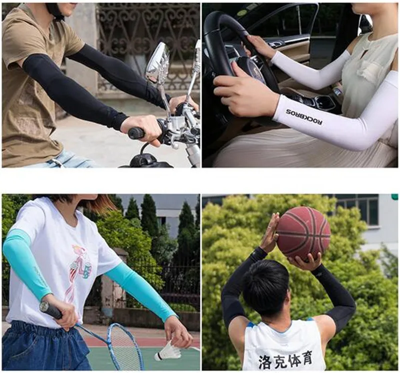 ROCKBROS Летние Теплые рукава для рук рыбалки кемпинга велоспорта фитнеса вождения