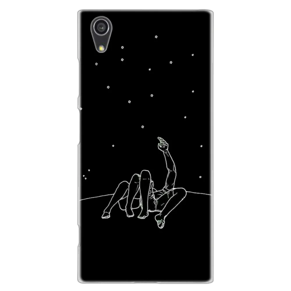Чехол MLLSE с абстрактным рисунком для лица, модный Темный чехол для sony Xperia M4Aqua M5 E5 X XA XA1 XA2 Plus XA3 XZ XZ1 XZ2 Compact Z5 L1 L2 L3