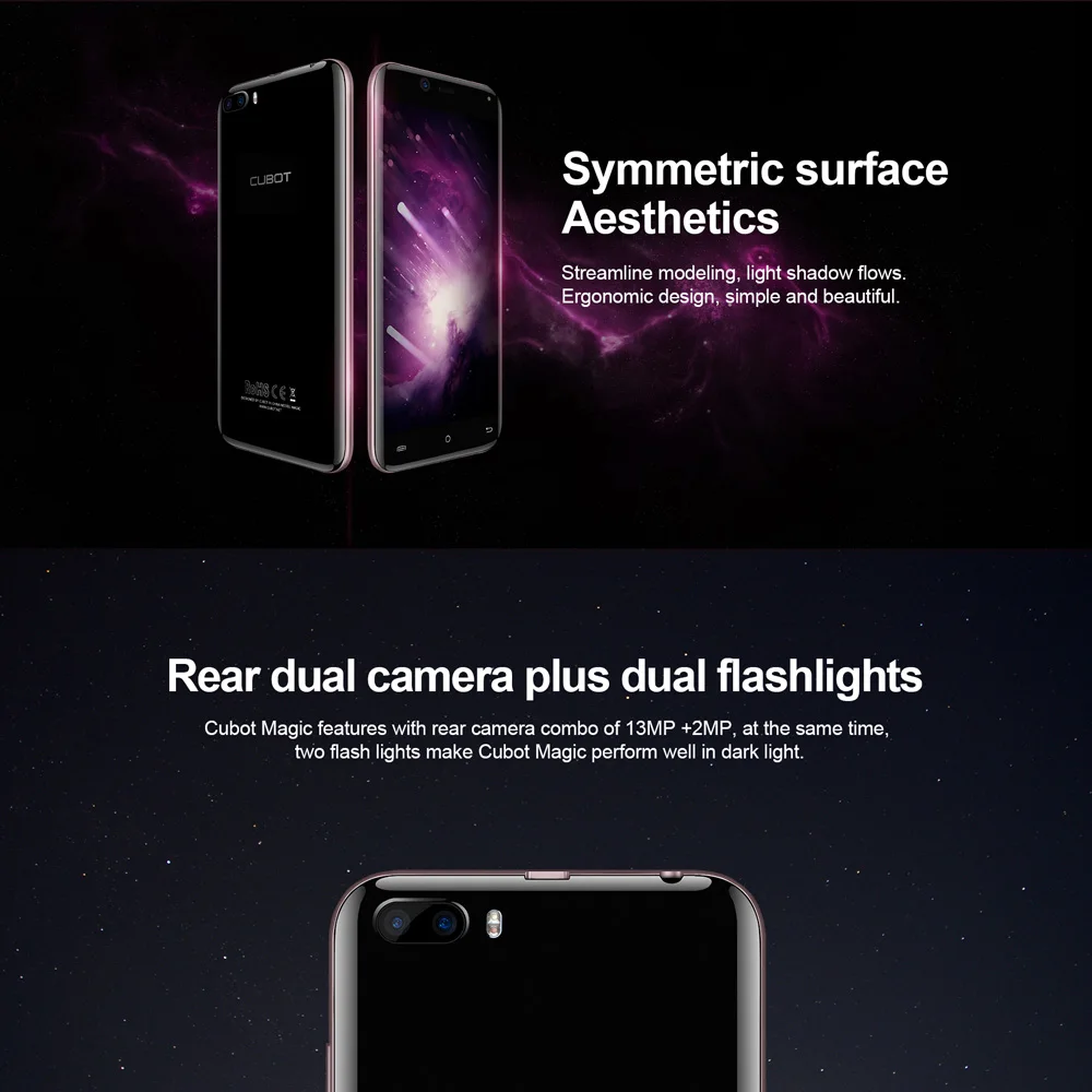 Чехол для Cubot Magic 4G Смартфон Android 7,0 MTK6737 Quad-Core, 3 Гб оперативной памяти+ 16 Гб 13.0MP+ 2.0MP 5,0 дюймов HD 1280*720p мобильного телефона