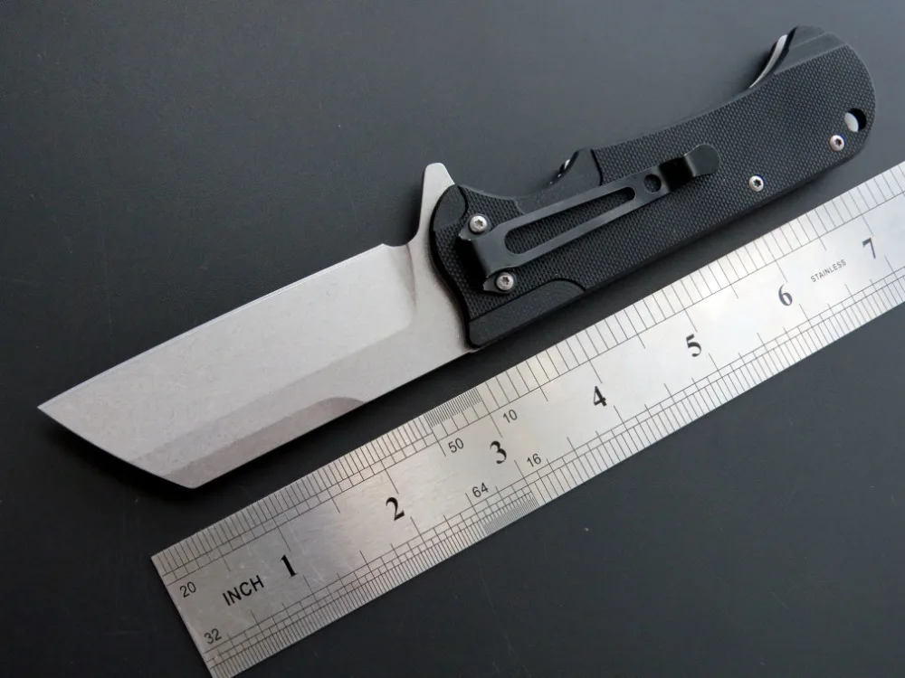Karambit 60HRC складной нож D2 лезвие Титан G10 ручка с Флиппер Тактические Ножи Керамический шарикоподшипник выживания Охота