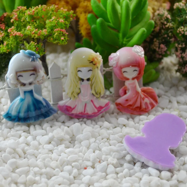 20pcs/lot Flat back resin pretty girl princess 40mm Cabochons Scrapbook for DIY phone case decoration | Украшения и аксессуары