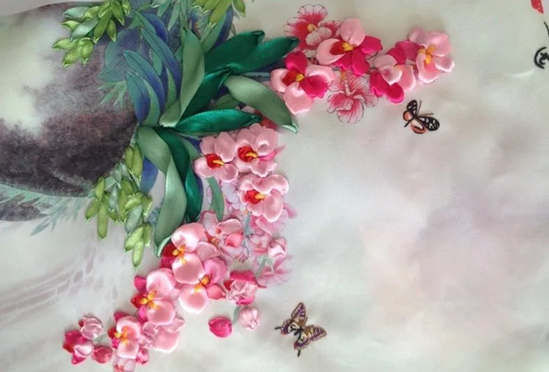 Набор для вышивки бамбуковая Орхидея|ribbon embroidery kits diy|diy embroiderydecorative decorative |