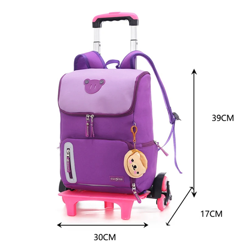 Детский школьный ранец на колесиках для мальчиков и девочек 2-6 классов чемодан