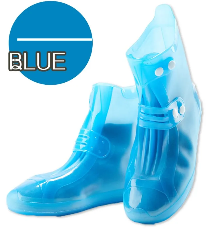 Blue Lizeruee/Водонепроницаемая защитная обувь; чехол для обуви; унисекс; с пряжкой; для дождливой обуви; с высоким берцем; нескользящие; плотные; для дождливой обуви; Чехлы; CS504 - Цвет: Blue