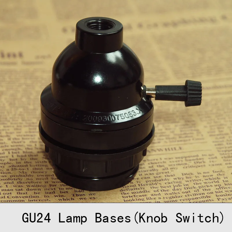 Бакелитовый патрон для лампы GU24 в стиле ретро винтажный подвесной светильник с