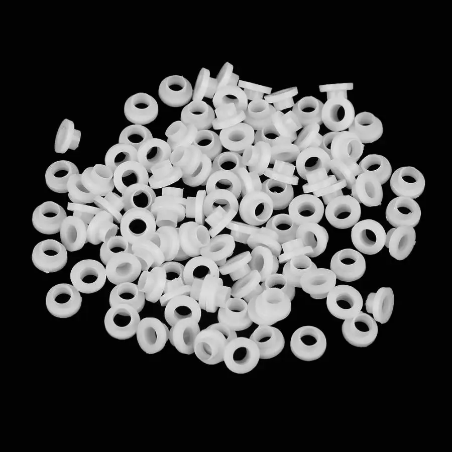 100Pcs Transistor Washers Insulated Plastic Spacer Bushing Washer For Home Use