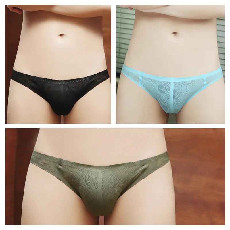 3 шт./лот Новое мужское нижнее белье тонкие впитывающие пот дышащие сексуальные