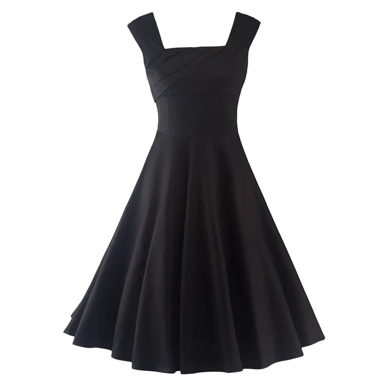 Женское летнее Ретро винтажное платье большие качели Вечеринка халат рокабилли