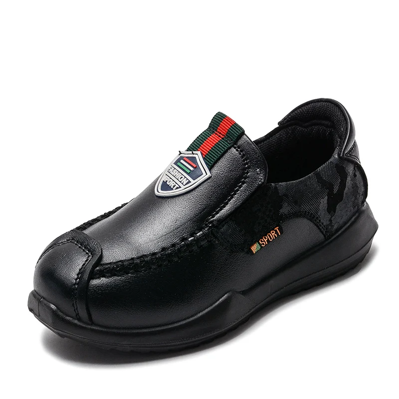 

Children Leather Shoes Boys Sneakers Top Quality Full Genuine Leather Fashion Soft Bottom Casual For Kids Eur Size 26-37