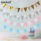 5M волнистые баннер бумажный флаг вечерние украшения гирлянды баннер овсянка свадебное мероприятие ко дню рождения вечерние украшения детский праздничный костюм вечерние поставки