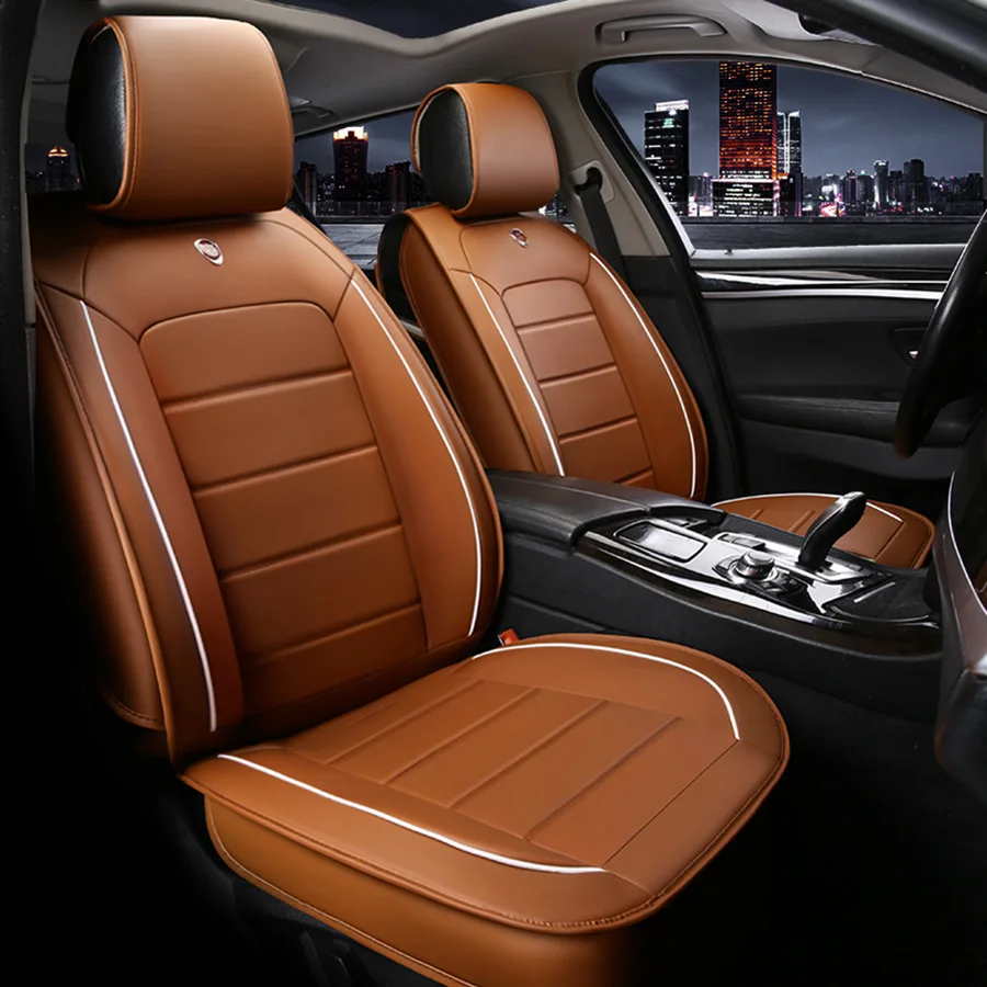 Wenbinge Leather car seat covers for mitsubishi lancer 10 asx pajero 4 2 outlander xl car accessories seat covers car-styling