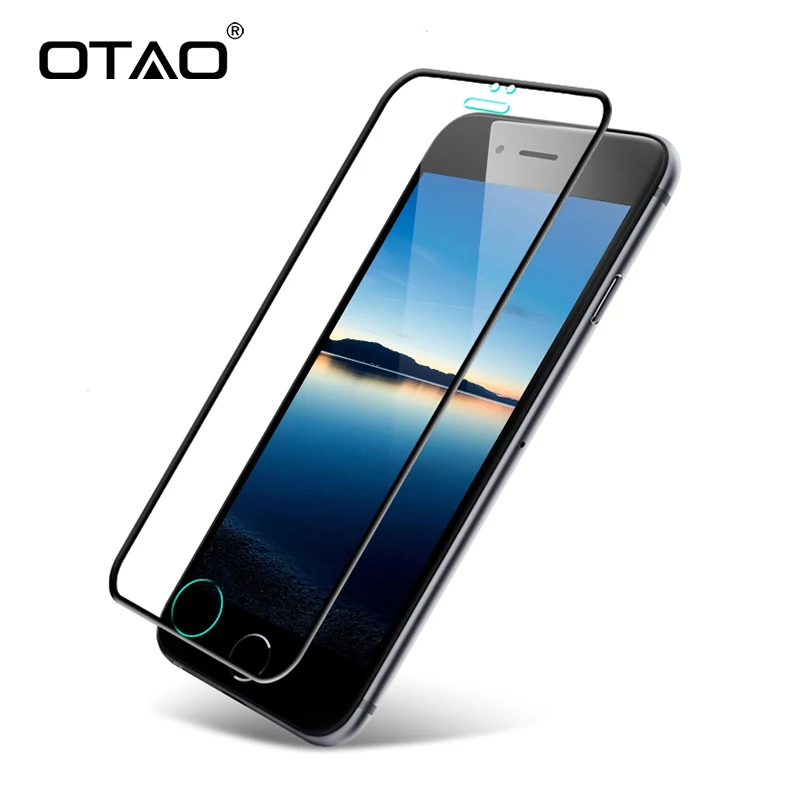 OTAO 3D полное покрытие закаленное стекло Защита экрана для Apple iPhone 6 6S 7 8 Plus