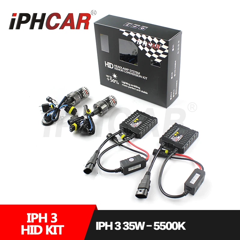 Бесплатная доставка автомобильный Стайлинг IPHCAR Hid Xenon H1 H7 H11 9004 9005 9006 9007 комплект