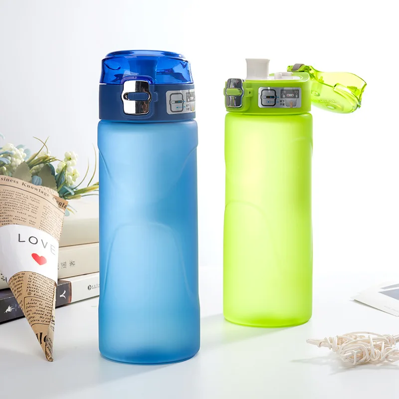 Fashion Simple water bottle Travel hiking office camping Leakproof portable kettle Sport student plastic kettle kid water bottle