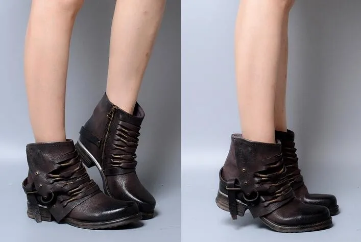 Zobairou/Лидер продаж; chaussure femme; женские резиновые сапоги в байкерском стиле; ботильоны в стиле панк; женские байкерские кожаные ковбойские сапоги; чулки