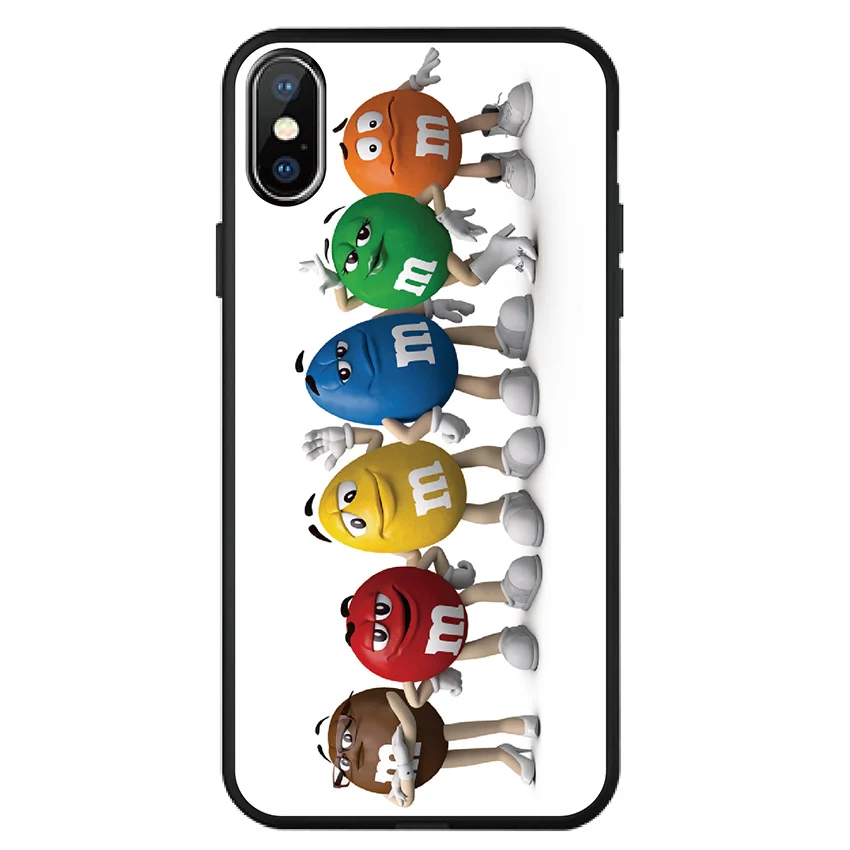 16 Чехол для iPhone 11 pro X XS Max XR 7 6 6S 8 Plus 5 S 5S SE M& Ms шоколадный Мягкий ТПУ Мягкий силиконовый чехол для телефона - Цвет: 16