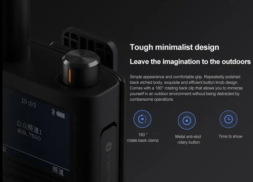 Xiaomi Mijia Walkie talkie 2 mjdj02fy водонепроницаемый портативный открытый радио трансивер UVHF двухдиапазонный переговорный