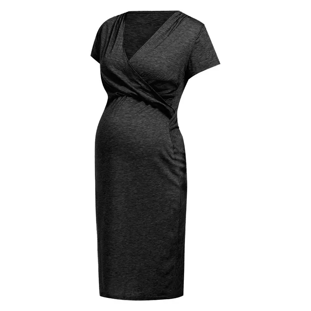 Ночная рубашка с коротким рукавом для беременных Одежда беременных|Платья| |