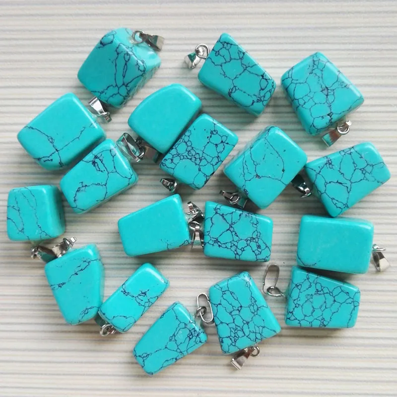 Оптовая продажа 36 шт./лот подвески из натурального камня смешанные модные в виде