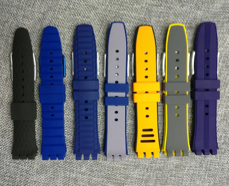 Новейшее! Для Swatch силиконовый ремешок X Металлический светильник серии YYS4014yys4015YYS4008 аксессуары для часов