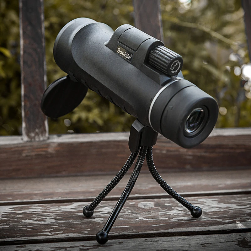 Boshile 10X42 монокулярный телескоп мощный ручной Монокуляр охотничий зрительный прицел для наружного наблюдения за птицами концертный с сумкой