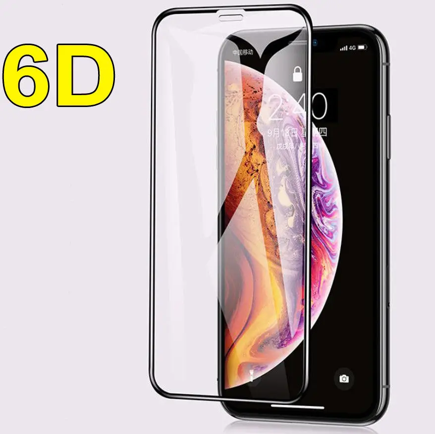 Закаленное стекло GerTong 6D для iPhone XS MAX XR X 6S 6 7 8 Plus защитная пленка экрана с