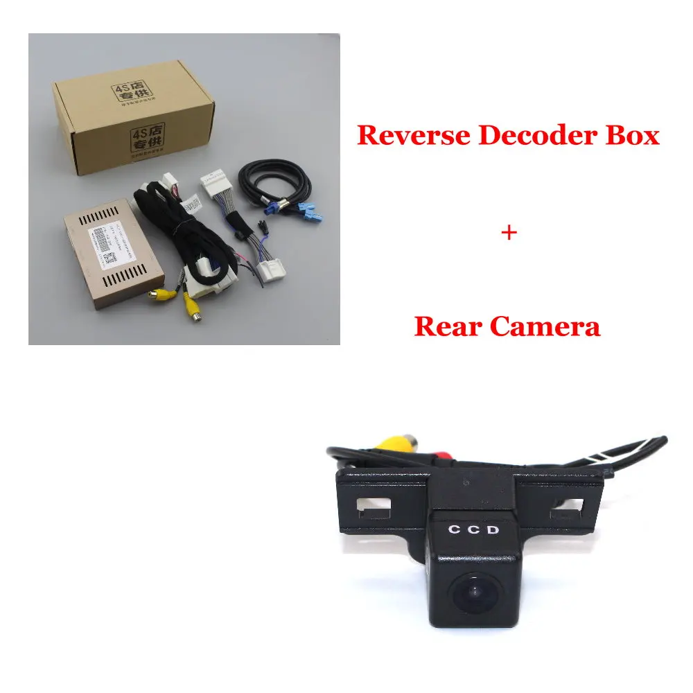 Decoder and Camera Liandlee для Lexus NX, дисплей, обновленная система, Автомобильная камера заднего вида, парковочная камера, цифровой декодер, камера заднего вида - Название цвета: Decoder and Camera