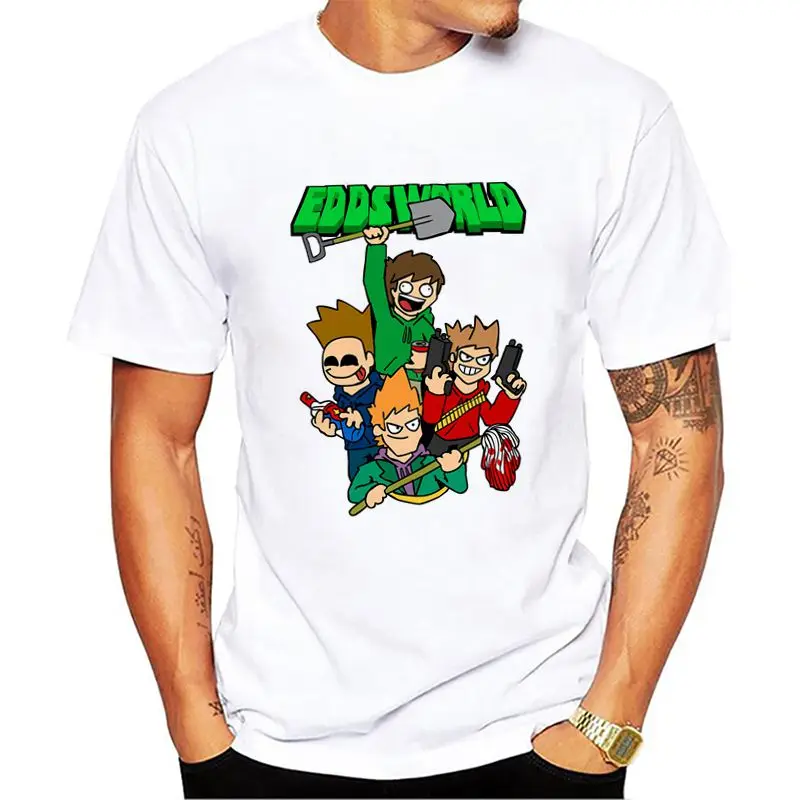 XQ11636 Eddsworld/ Новое поступление, летняя Стильная мужская футболка с коротким рукавом, мужские повседневные хлопковые футболки для мальчиков - Цвет: XQ11636