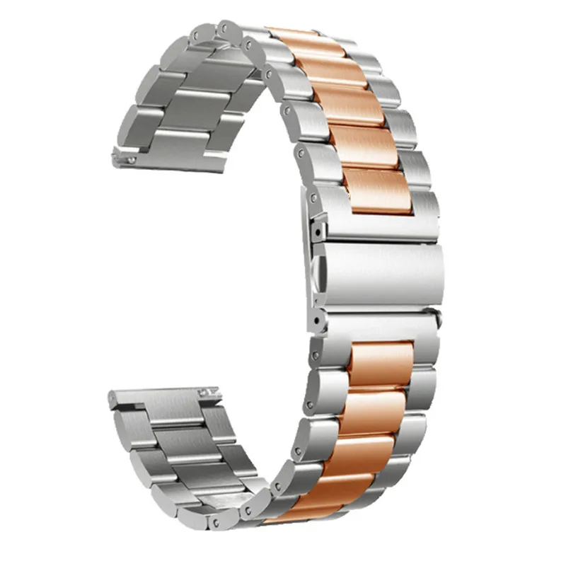 silver rose Для Galaxy Watch 42 мм/gear S2/Galaxy Watch Active 2 40 мм полосы 20 мм 22 мм ремешок для samsung Galaxy Watch 46 мм/gear S3 ремешок на запястье - Цвет ремешка: silver rose