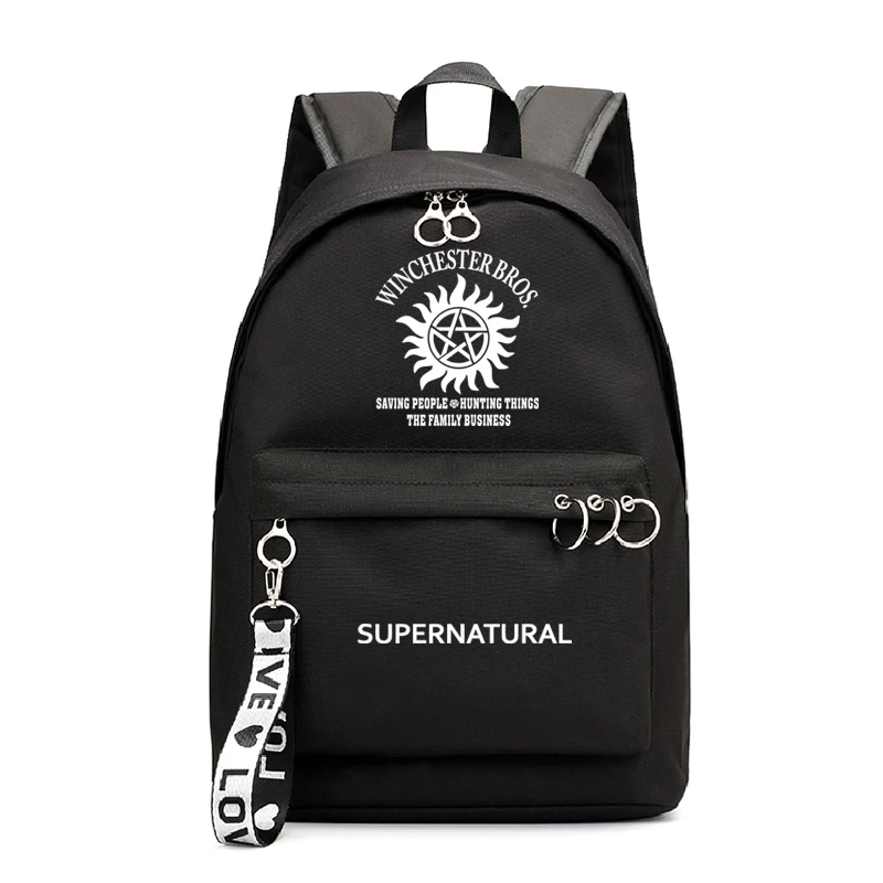 Travel Backpack Сверхъестественный рюкзак Sac A Dos Femme черный розовый рюкзаки модные школьные сумки для девочек-подростков Mochila рюкзак для путешествий - Цвет: Travel Backpack