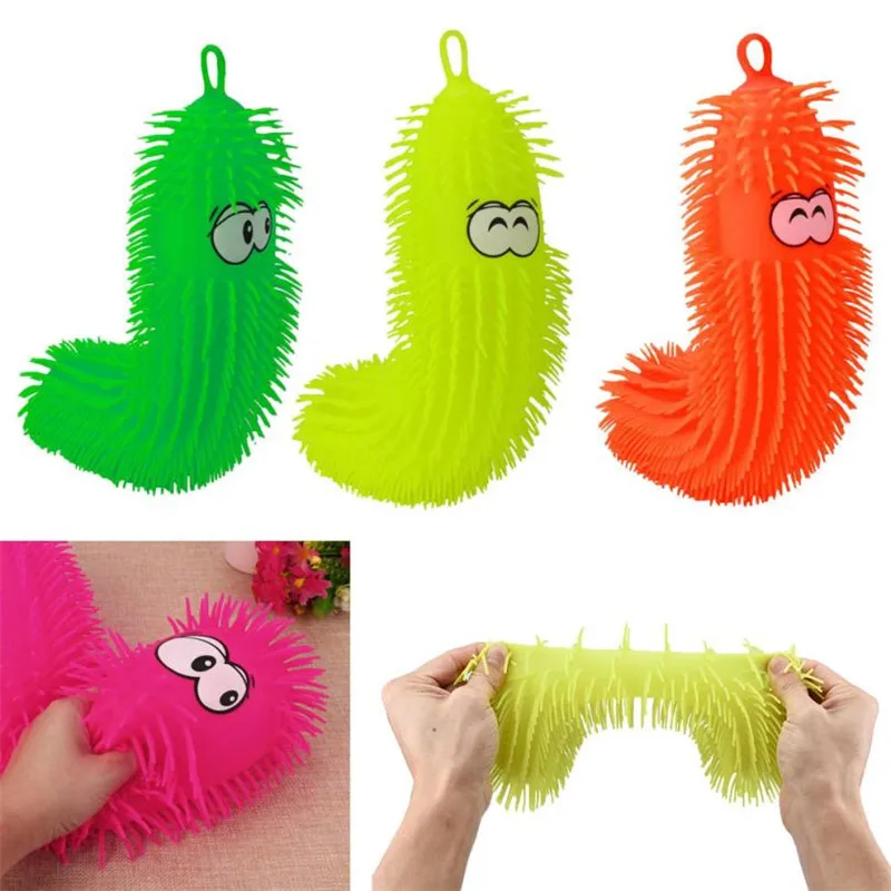 Сжимаемый медленно поднимающийся свет гусеница детские игрушки для