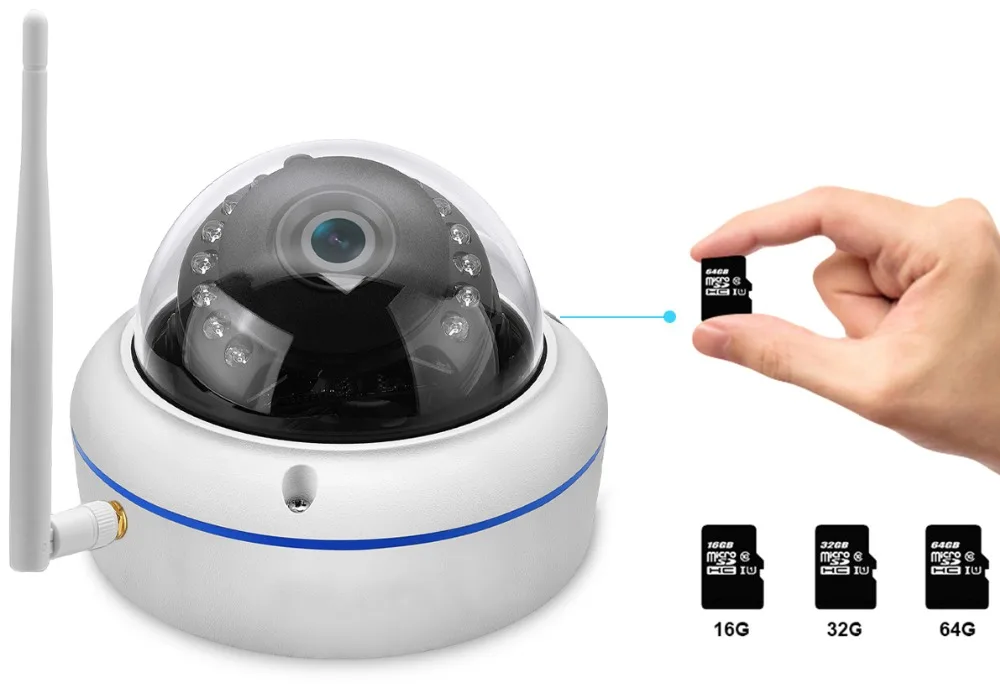 Besder Беспроводная 2MP аудио ip-камера FHD 1080P домашняя купольная WiFi камера антивандальная 64G TF карта уличная камера iCsee P2P