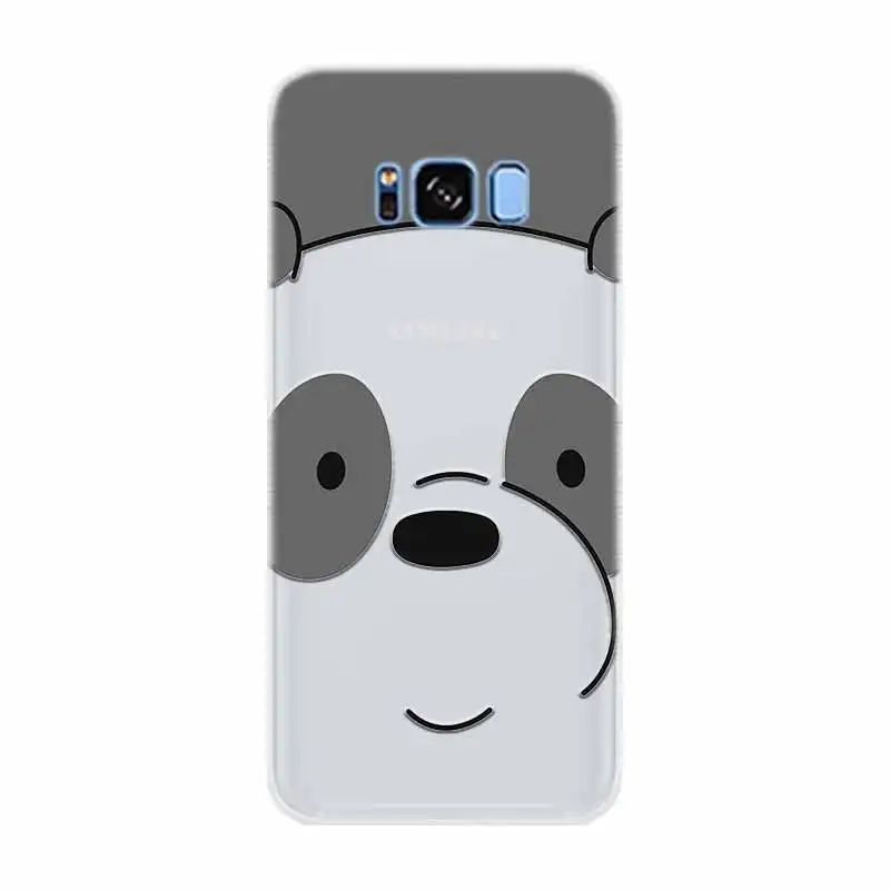 photo is 3D mode Мягкий силиконовый чехол из ТПУ с милыми голыми медведями для samsung Galaxy S6 S7 Edge S8 S9 S10 S11 Plus E Note 8 9 10Plus - Цвет: photo is 3D mode