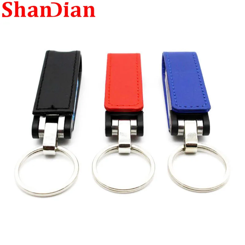Флэш карта памяти SHANDIAN рекламная leather флэш usb 32 ГБ 16 8 4 Гб креативный модный