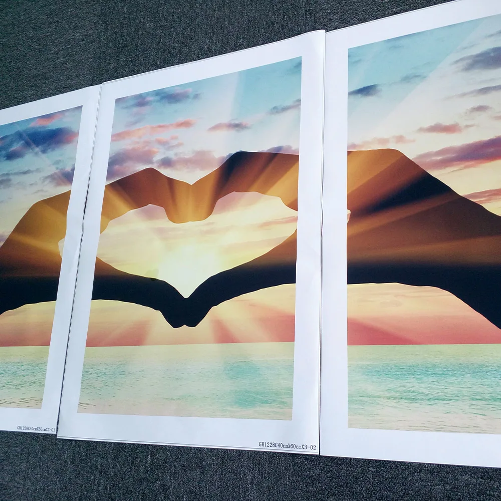 Красивый океан сердца Картина на холсте холст рисунки Постер принтер стены