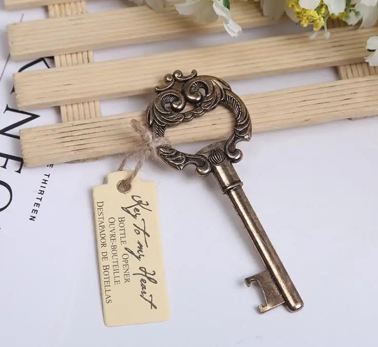 

wedding favor and giveaways for guest party favor gift "Key to My Heart" Antique Bottle Opener souvenir SN1125