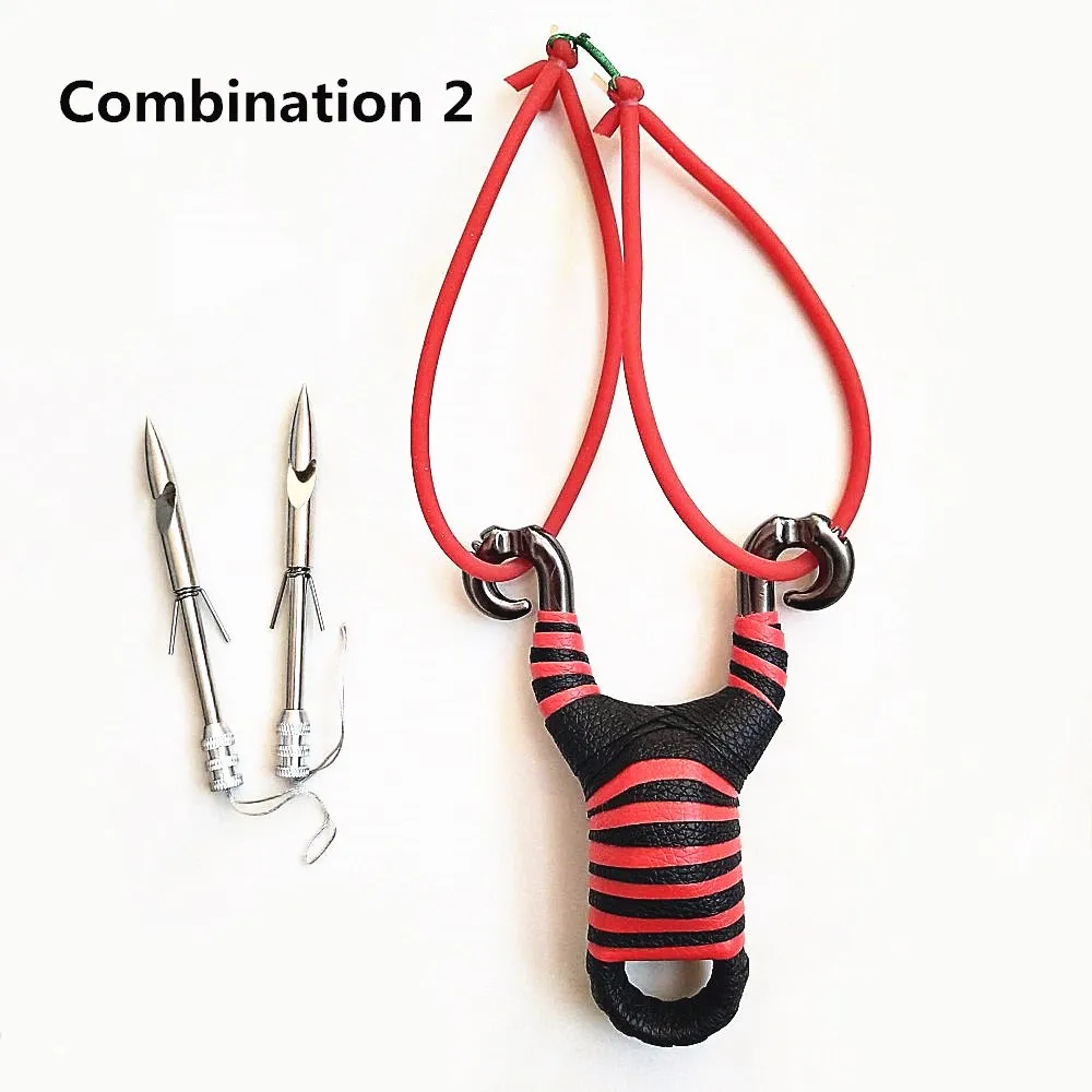 

Powerful Alloy Slingshot Fishing Hunting Catapult Set Fish Shooting Arrow Catapult Outdoor Launcher Outdoor Fishing Hunting 2019