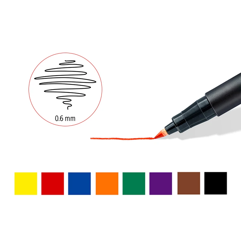 3 шт. STAEDTLER 318 F цветная художественная маркерная ручка масляные чернила маркер
