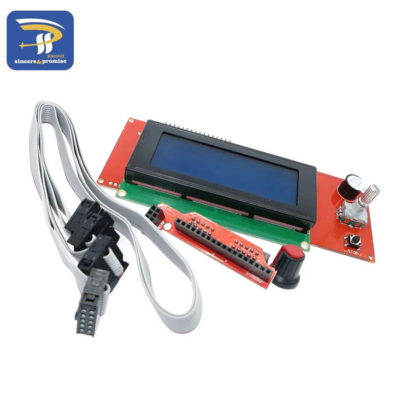 New products 2004 LCD Module Control for 3D Printer Reprap Smart Controller Ramps 1.4 with Anti-static bag | Электронные