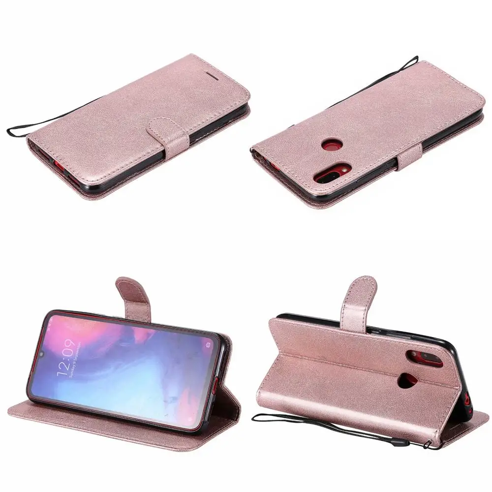 Модный кожаный флип-чехол с картой для Xiaomi Redmi Note7 Note6 Note4 X Note5 A Pro 4A 4X S2 Цветной