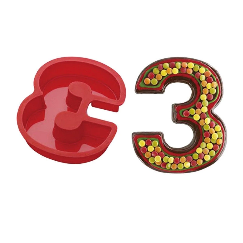 Большая силиконовая жестяная форма для торта на день рождения 0 1 2 3 4 5 6 7 8